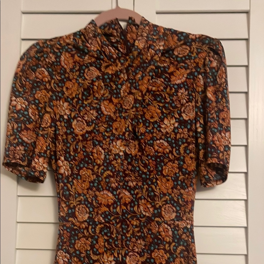 Rachel Floral Patterned Dress - Multicolor